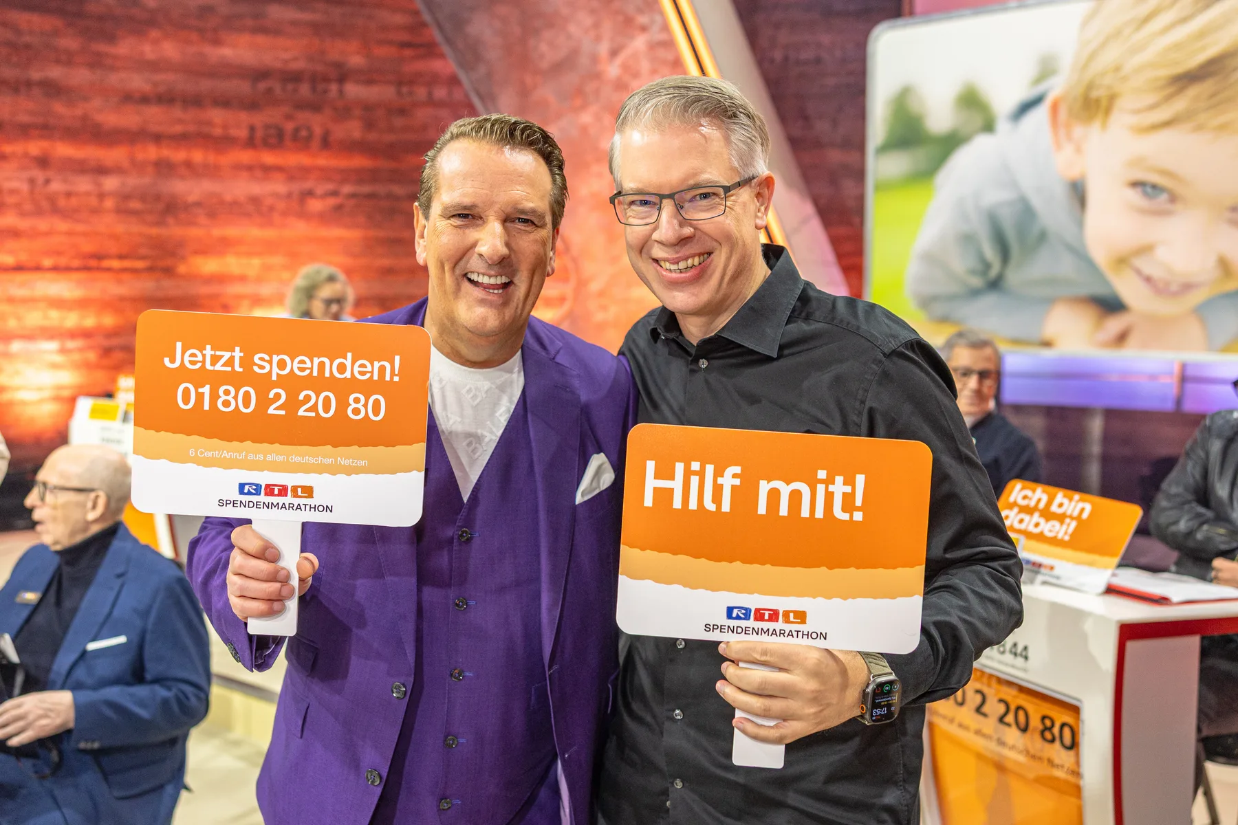 Ralf Dümmel und Frank Thelen beim 30. RTL-Spendenmarathon